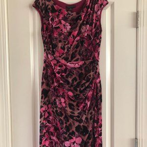 Connected Apparel Sleeveless Floral Dress